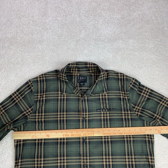 Fox Heritage Forged Plaid Long Sleeve Button Down Men’s Size XXL - Picture 12 of 14